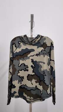 KUIU Gila Hoodie - Verde Camo Technical Sun Shirt (Size S)